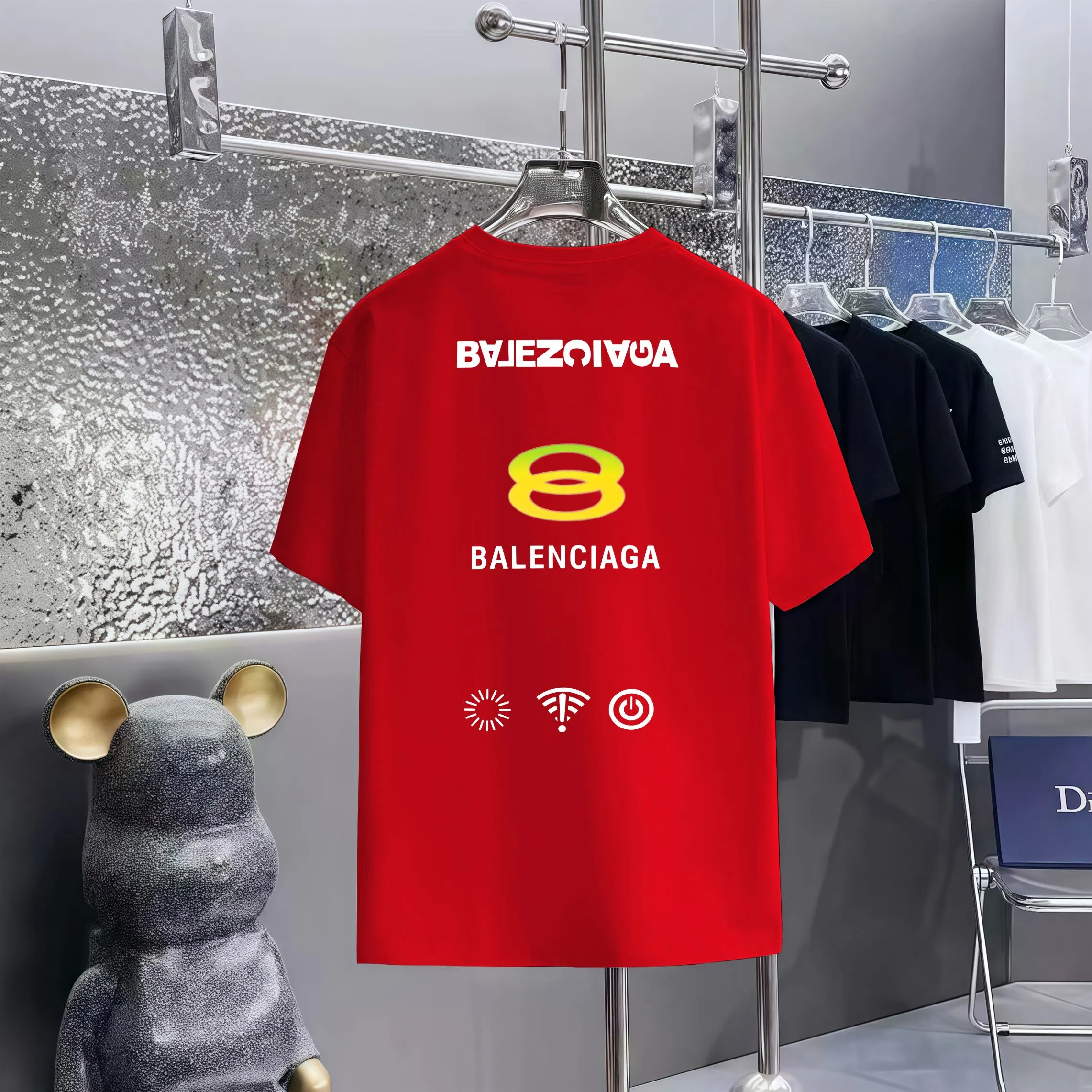 Balenciaga T 1:1 300 1×1 Same Style logo OS 200 ：Black，White， ，Red， Gray Size：XS-L
